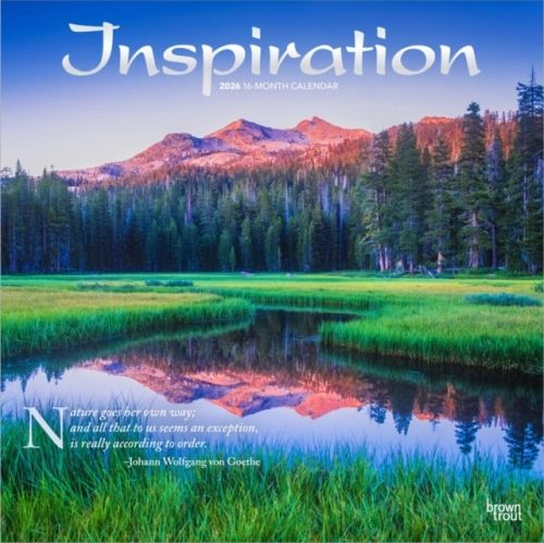 Produktbild: Inspiration 2026 12 X 24 Inch (Hanging) Monthly Square Wall Calendar Foil Stamped Cover Plastic-Free