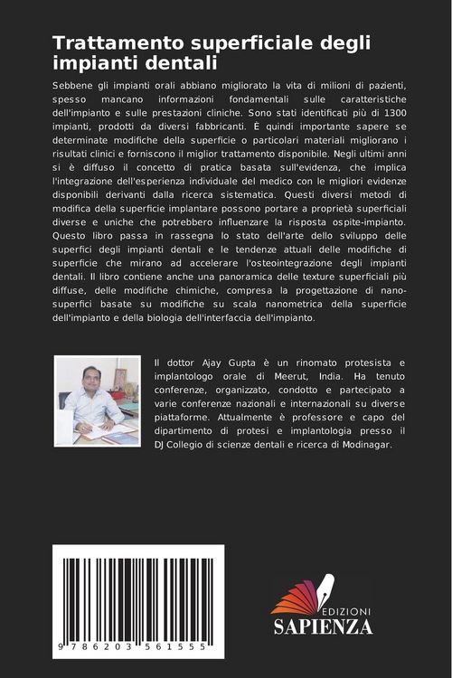 Produktbild: Trattamento superficiale degli impianti dentali