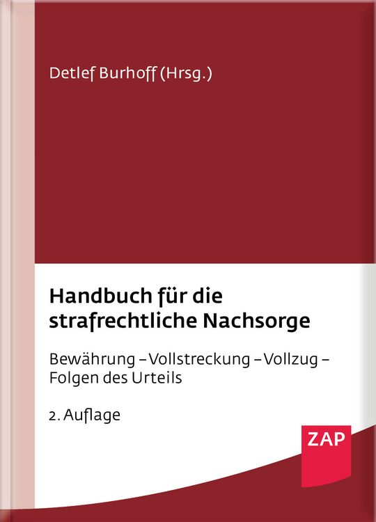 Produktbild: Handbuch f&uuml;r die strafrechtliche Nachsorge
