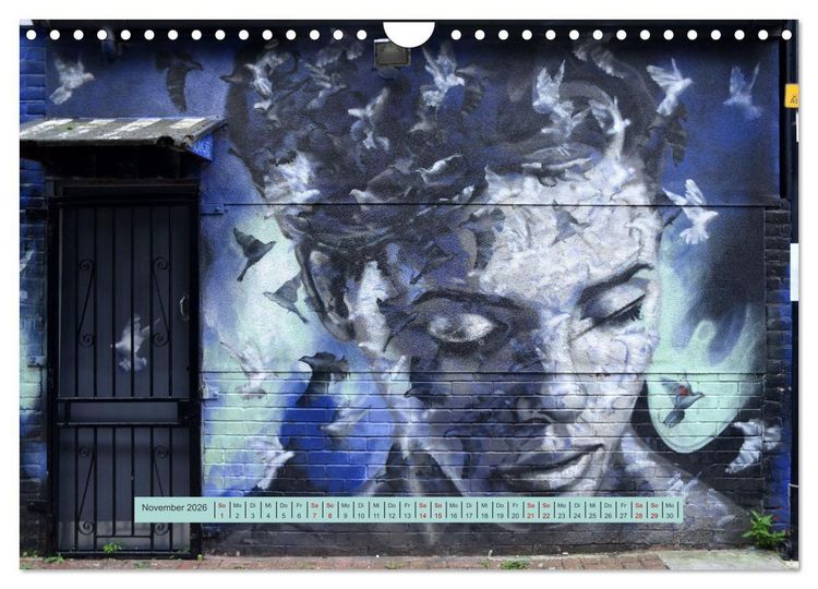 Produktbild: Streetart-Kunst, die die Stra&szlig;en Londons atmen l&auml;sst (Wandkalender 2026 DIN A4 quer), CALVENDO Monatskalender