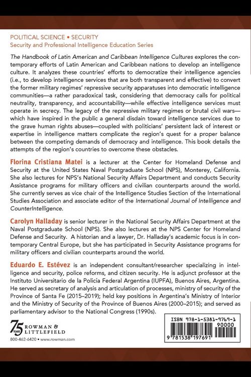 Produktbild: Handbook of Latin American and Caribbean Intelligence Cultures