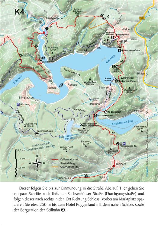 Produktbild: Kellerwaldsteig mit Urwaldsteig Edersee