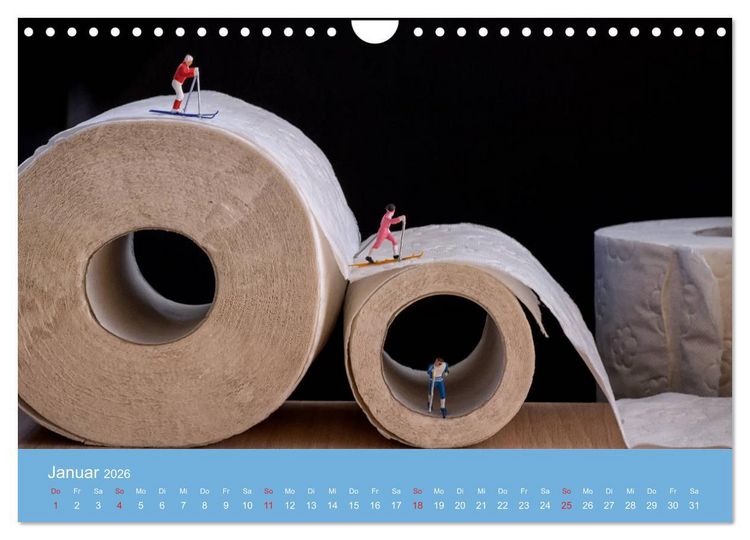 Produktbild: Neue Miniaturen - Klein ganz gro&szlig; 2.0 (Wandkalender 2026 DIN A4 quer), CALVENDO Monatskalender