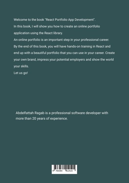 Produktbild: React Portfolio App Development