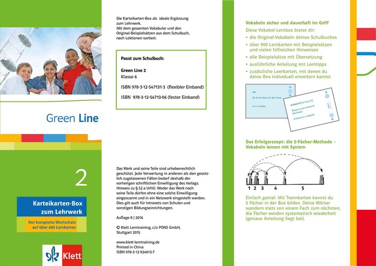 Produktbild: Green Line 2 - Vokabel-Lernbox zum Sch&uuml;lerbuch