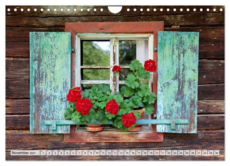 Produktbild: Bauernfenster (Wandkalender 2027 DIN A4 quer), CALVENDO Monatskalender