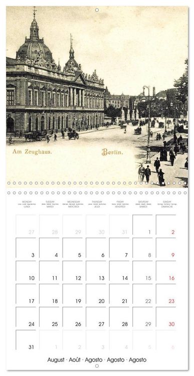 Produktbild: Bons baisers de Berlin : Cartes postales historiques de la ville (Calendrier mural carr&eacute; 2026 30x30 cm) Calendrier double avec une page pour vos prises de notes