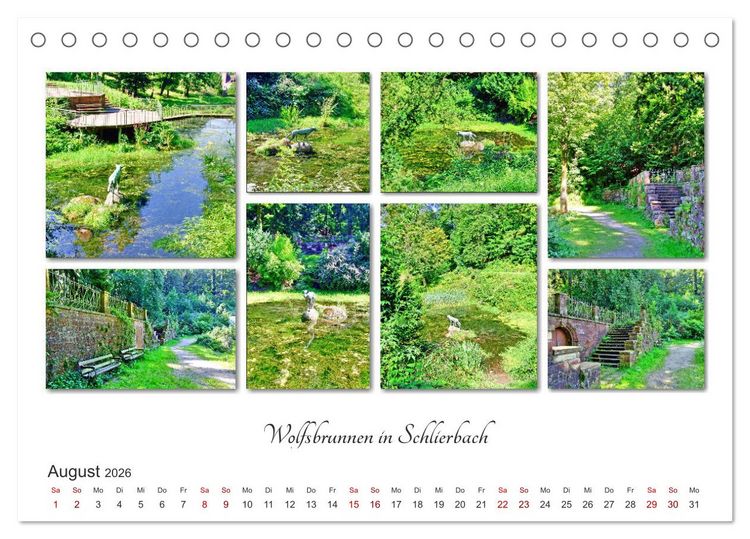 Produktbild: Heidelberg Fotocollagen (Tischkalender 2026 DIN A5 quer), CALVENDO Monatskalender