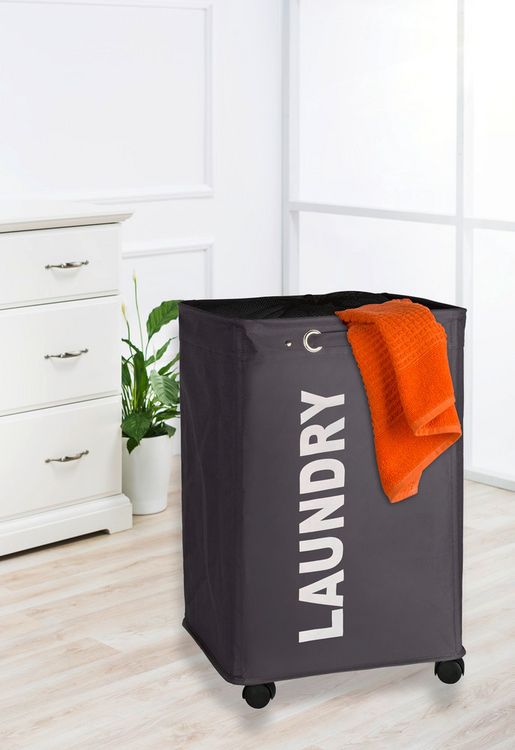 Produktbild: W&auml;schesammler Mod. Quadro Grau, Fassungsverm&ouml;gen: 79 Liter