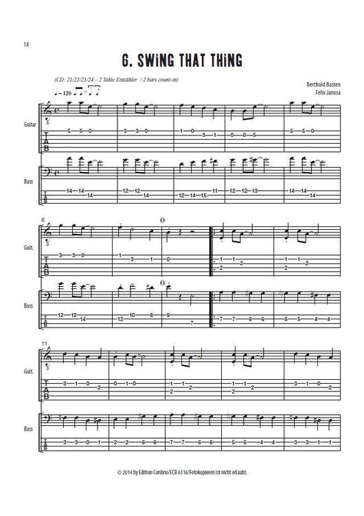 Produktbild: 10 Duos for Guitar & Electric Bass