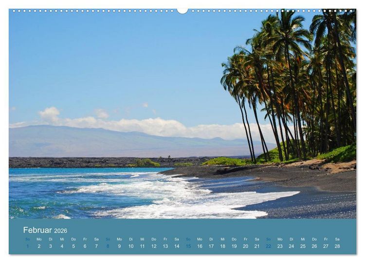 Produktbild: Hawaii Paradies auf Erden (Wandkalender 2026 DIN A2 quer), CALVENDO Monatskalender