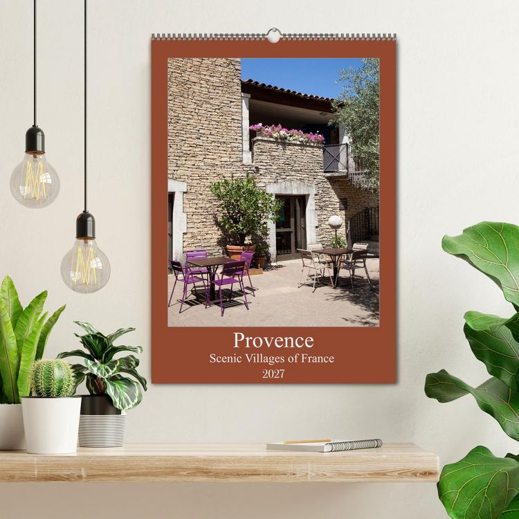 Produktbild: Provence &ndash; Scenic Villages of France (Wall Calendar 2027 DIN A2 portrait), CALVENDO 12 Month Wall Calendar
