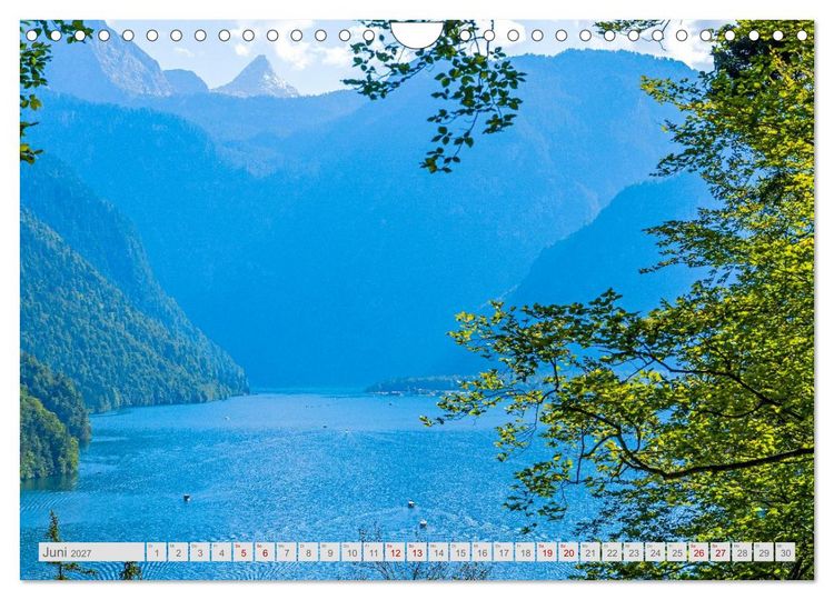 Produktbild: Malerische Bergseen in den bayerischen Alpen (Wandkalender 2027 DIN A4 quer), CALVENDO Monatskalender