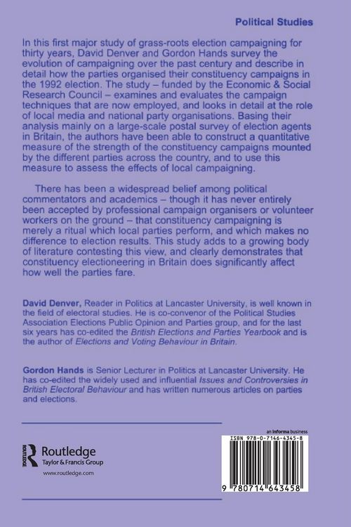 Produktbild: Modern Constituency Electioneering