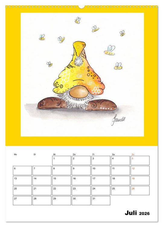 Produktbild: WichtelParade (hochwertiger Premium Wandkalender 2026 DIN A2 hoch), Kunstdruck in Hochglanz