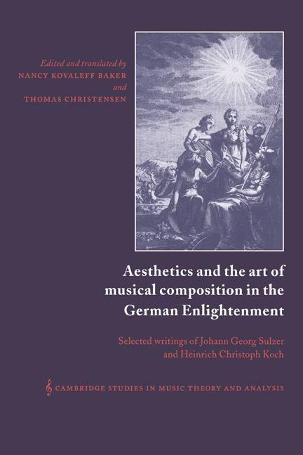 Produktbild: Aesthetics and the Art of Musical Composition in the German Enlightenment