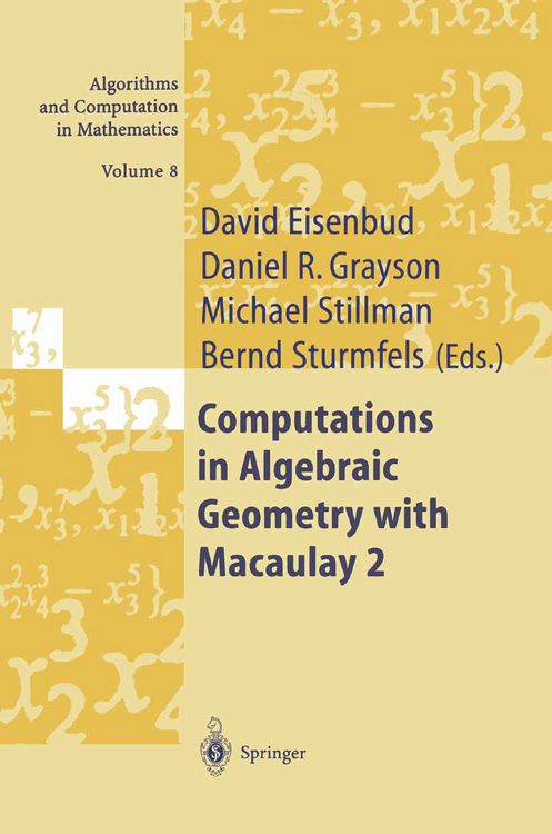 Produktbild: Computations in Algebraic Geometry with Macaulay 2