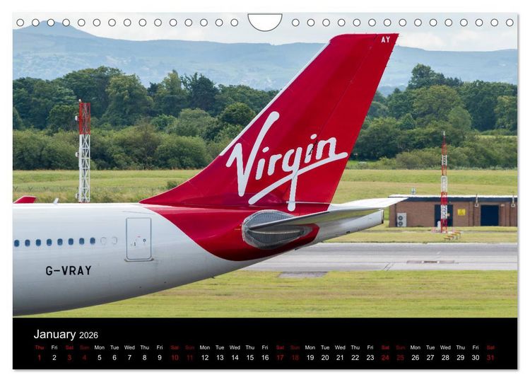 Produktbild: Airline Tails (Wall Calendar 2026 DIN A4 landscape), CALVENDO 12 Month Wall Calendar