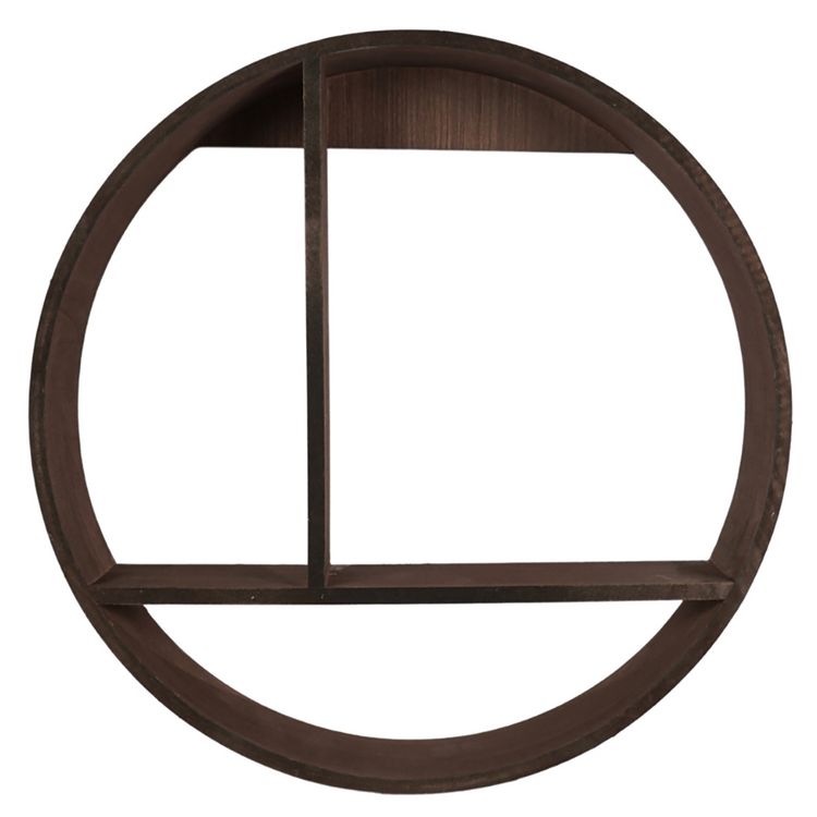 Produktbild: HTI-Living Wandregal MDF rund Dunkelbraun Wandregal MDF rund Dunkelbraun