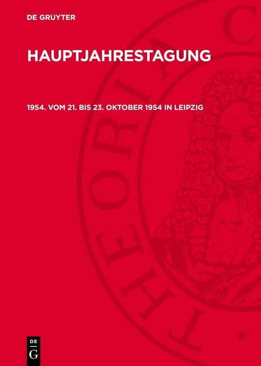 Produktbild: 1954. Vom 21. bis 23. Oktober 1954 in Leipzig