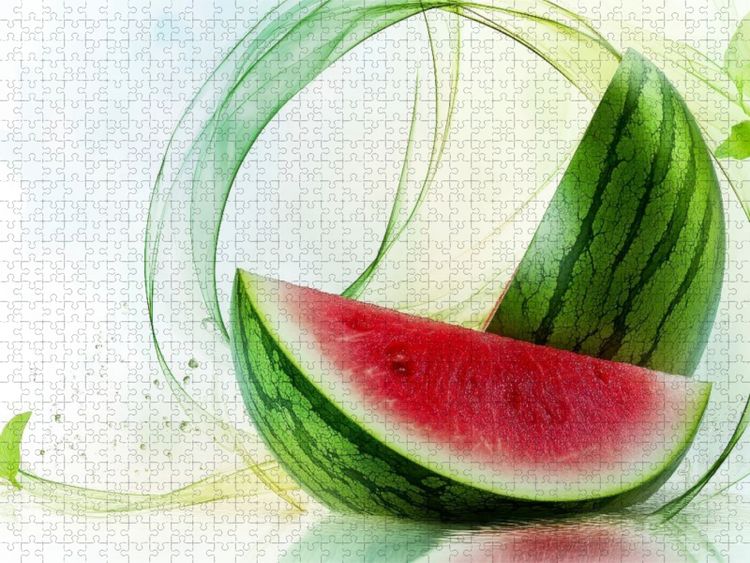 Produktbild: CALVENDO Puzzle Wassermelonen - Genuss | 2000 Teile Lege-Gr&ouml;&szlig;e 90x67cm Foto-Puzzle f&uuml;r gl&uuml;ckliche Stunden