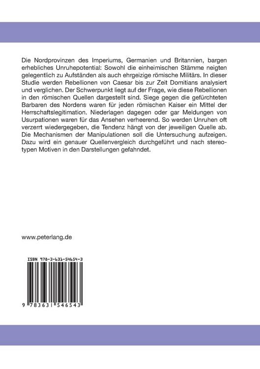 Produktbild: Aufst&auml;nde in Germanien und Britannien