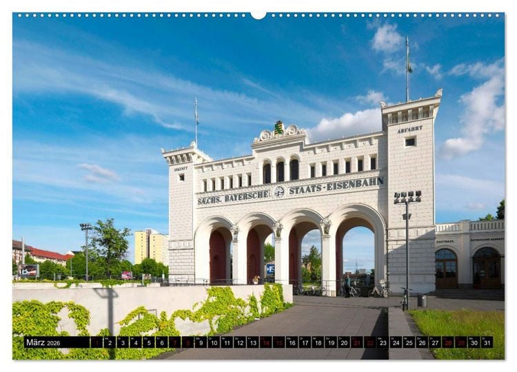 Produktbild: Leipzig Die Sachsenmetropole mit gro&szlig;er Vergangenheit (hochwertiger Premium Wandkalender 2026 DIN A2 quer), Kunstdruck in Hochglanz