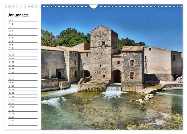 Produktbild: Languedoc-Roussillon - unter der Sonne des Midi (Wandkalender 2026 DIN A3 quer), CALVENDO Monatskalender