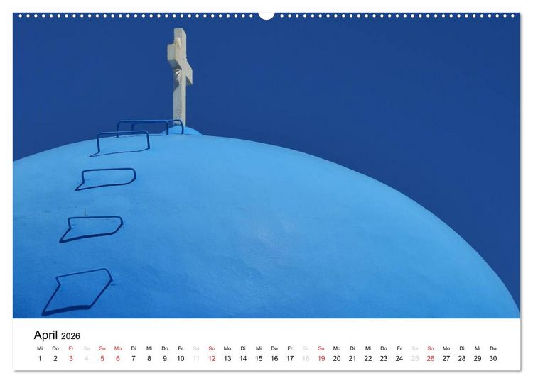 Produktbild: Kirchen und Kl&ouml;ster Griechenlands (hochwertiger Premium Wandkalender 2026 DIN A2 quer), Kunstdruck in Hochglanz