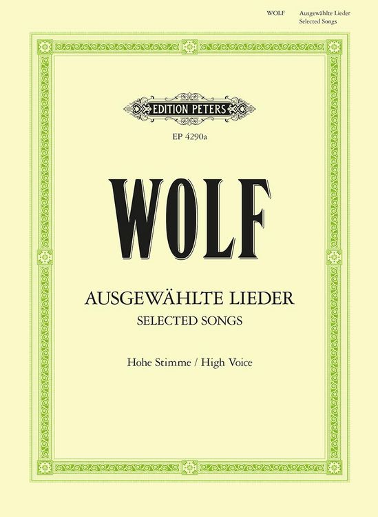 Produktbild: Wolf, H: 51 Selected Songs (High Voice)