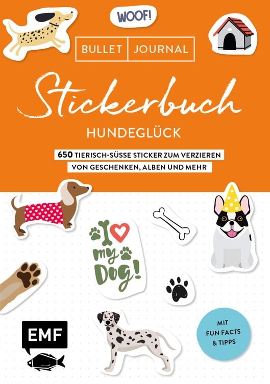 Produktbild: Bullet Journal Stickerbuch – Hundeglück