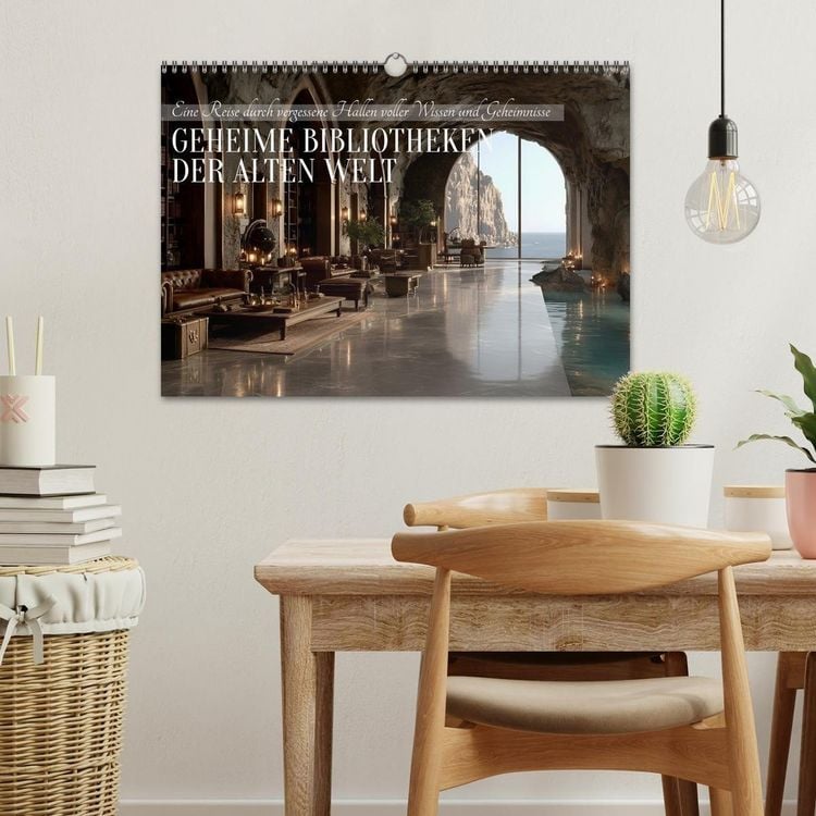 Produktbild: Geheime Bibliotheken der alten Welt (Wandkalender 2027 DIN A3 quer), CALVENDO Monatskalender