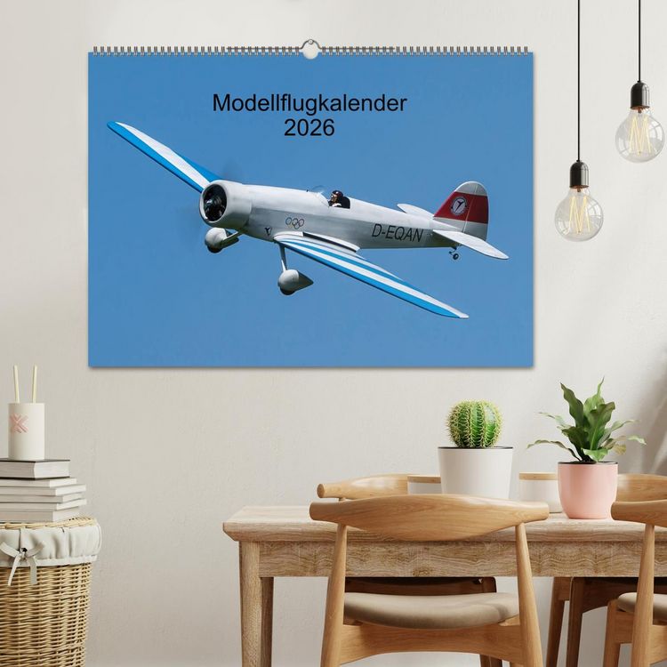 Produktbild: Modellflugkalender 2026 (Wandkalender 2026 DIN A2 quer), CALVENDO Monatskalender