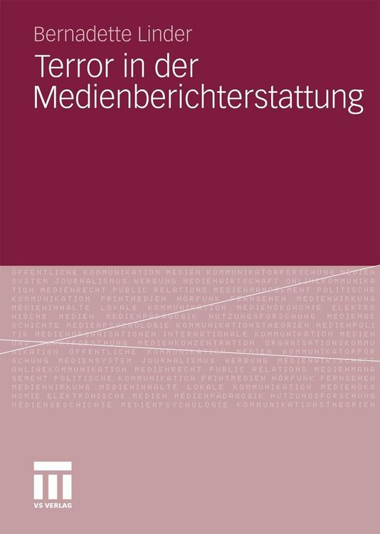 Produktbild: Terror in der Medienberichterstattung