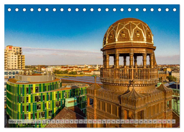 Produktbild: Malm&ouml; von oben (Tischkalender 2026 DIN A5 quer), CALVENDO Monatskalender