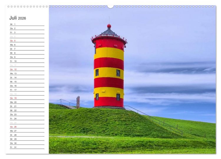 Produktbild: Ostfriesland - zwischen Watt und Moor (Wandkalender 2026 DIN A2 quer), CALVENDO Monatskalender