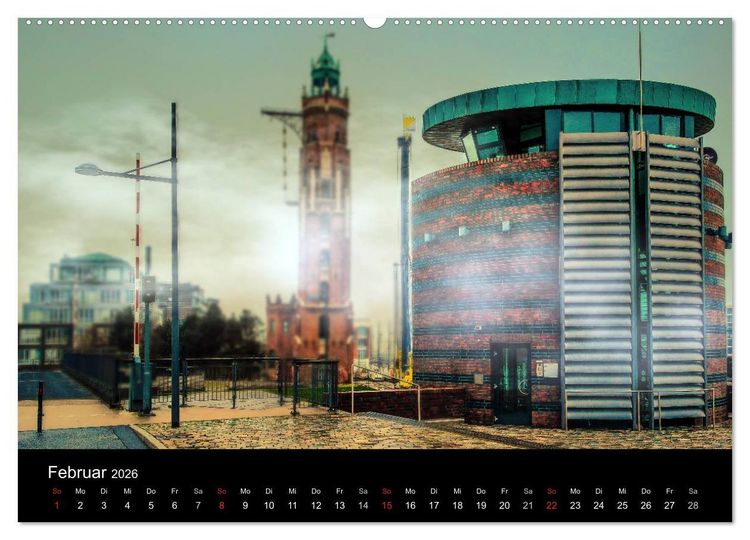 Produktbild: Bremerhaven - Blickpunkte (Wandkalender 2026 DIN A2 quer), CALVENDO Monatskalender