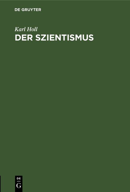 Produktbild: Der Szientismus