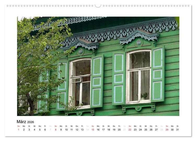 Produktbild: Holzh&auml;user in Irkutsk (Wandkalender 2026 DIN A2 quer), CALVENDO Monatskalender