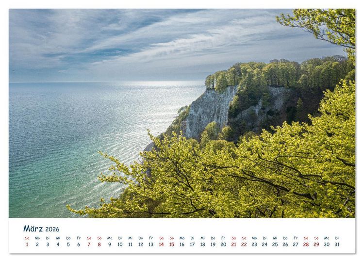 Produktbild: Verliebt in R&uuml;gen (hochwertiger Premium Wandkalender 2026 DIN A2 quer), Kunstdruck in Hochglanz