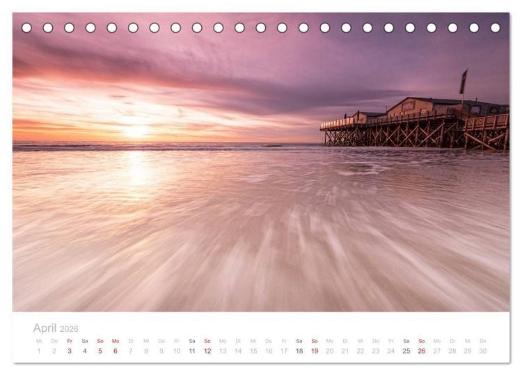 Produktbild: St. Peter-Ording (Tischkalender 2026 DIN A5 quer), CALVENDO Monatskalender