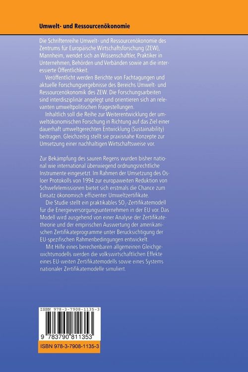 Produktbild: Handelbare SO2-Zertifikate f&uuml;r Europa