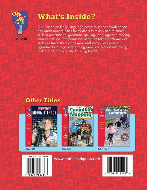 Produktbild: Canadian Grade 5 Daily Language Activities