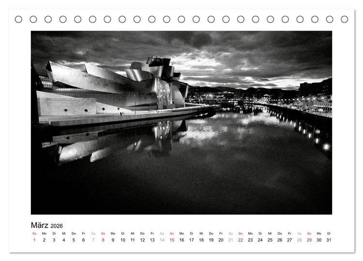 Produktbild: Bilbao - Bilder einer Stadt (Tischkalender 2026 DIN A5 quer), CALVENDO Monatskalender