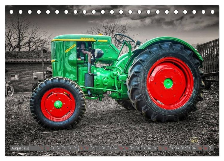 Produktbild: Traktoren - Oldtimer (Tischkalender 2026 DIN A5 quer), CALVENDO Monatskalender