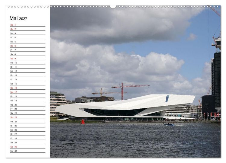 Produktbild: Holl&auml;ndische Architektur Geburtstagskalender (hochwertiger Premium Wandkalender 2027 DIN A2 quer), Kunstdruck in Hochglanz