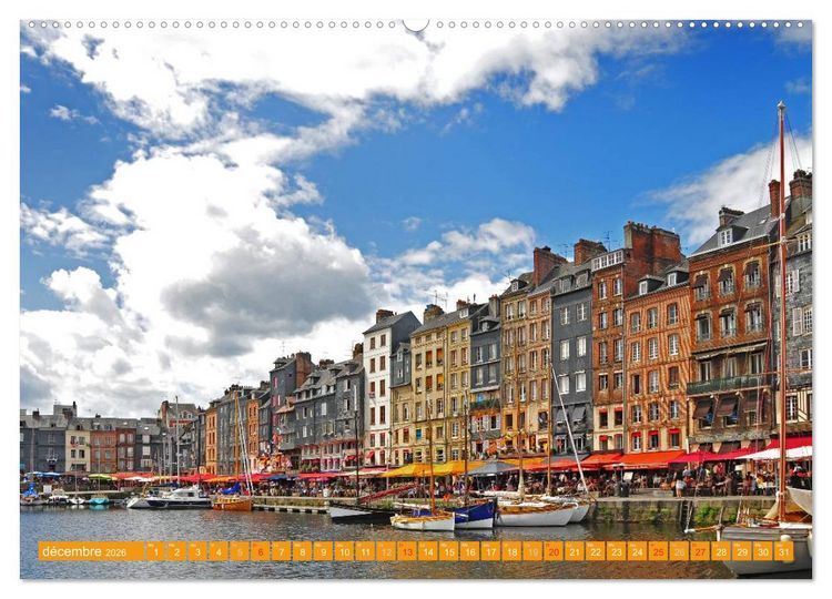 Produktbild: D&eacute;couvrez la Normandie (Calendrier mural 2026 DIN A2 vertical), CALVENDO calendrier mensuel