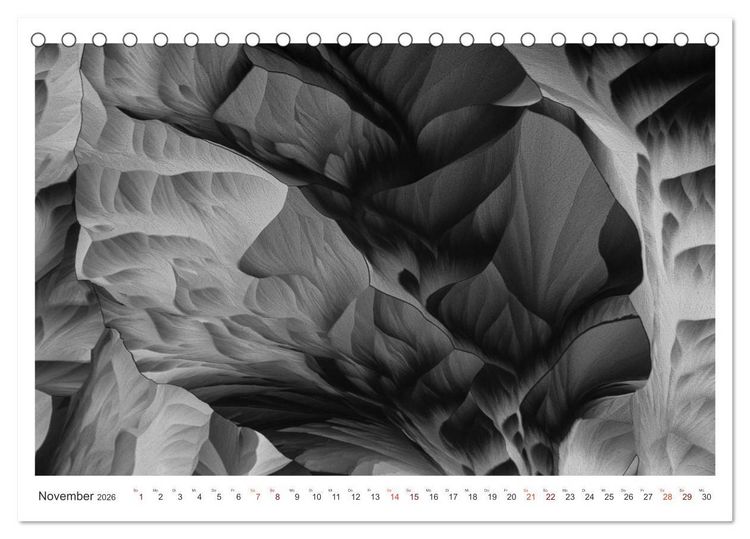 Produktbild: Fantastische Welten Mikrokristalle (Tischkalender 2026 DIN A5 quer), CALVENDO Monatskalender