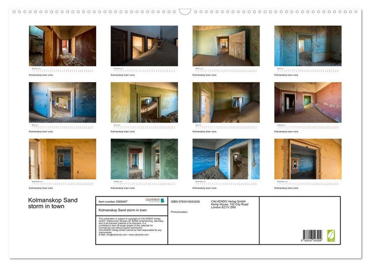 Produktbild: Kolmanskop Sand storm in town (Wall Calendar 2026 DIN A2 landscape), CALVENDO 12 Month Wall Calendar