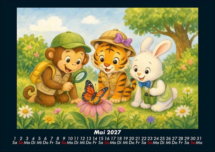 Produktbild: Das Jahr der Kost&uuml;me mit Milo, Tina & Bouncy 2027 Fotokalender DIN A5